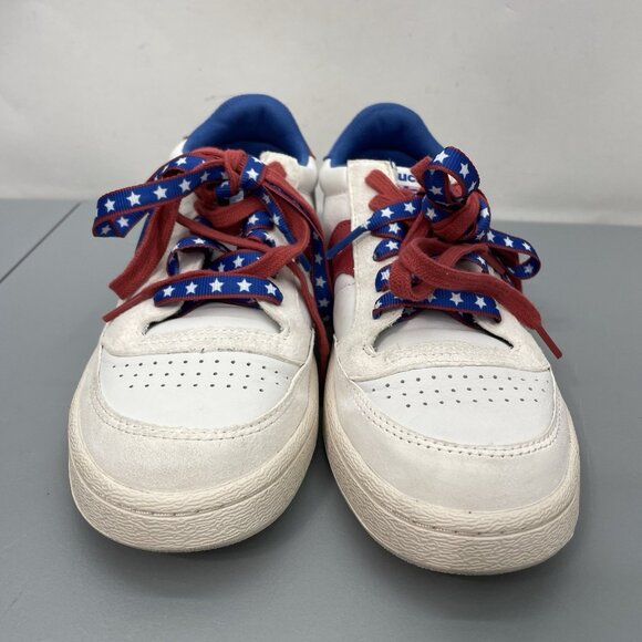 Saucony Jazz Court Spirit of \'76 Sneakers Shoes Athletic Patriotic White Men 6.5